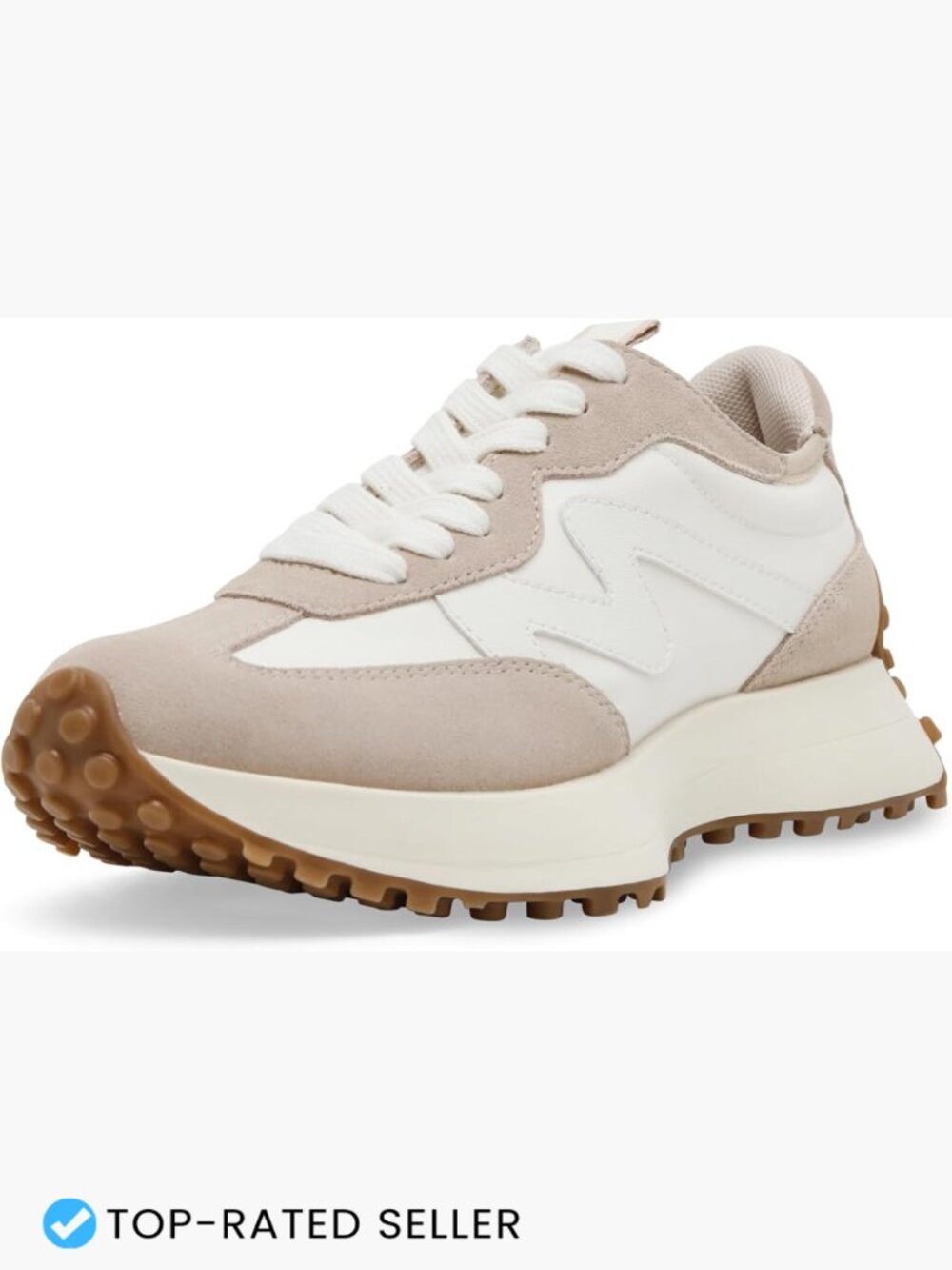 Retro Sport Platform Lace-Up Sneaker Casual Wear Cushioned Round Toe